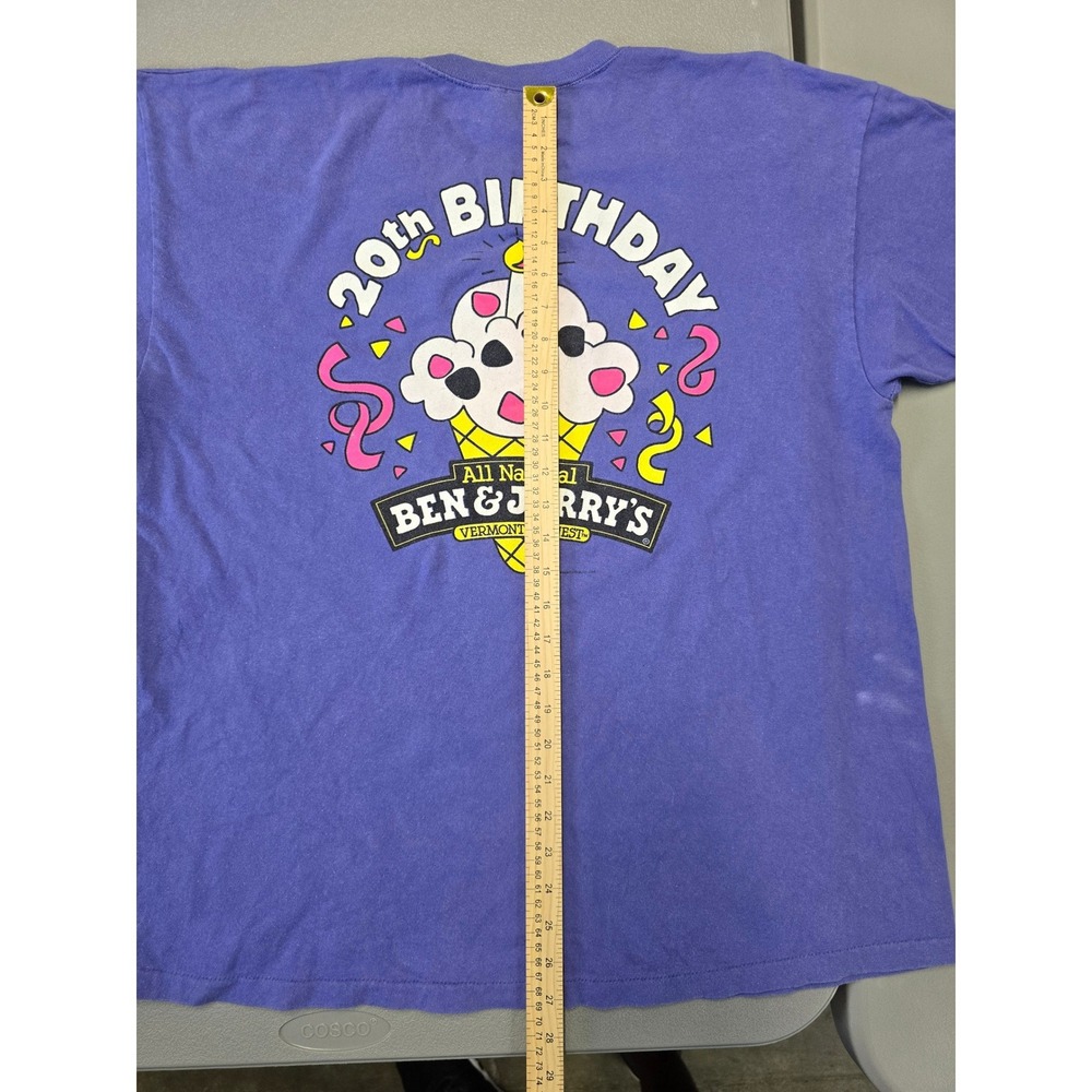 Vintage 1998 Ben & Jerry's Free Cone Day T Shirt Single Stitch USA XL - Picture 9 of 11